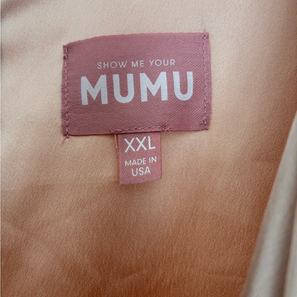 Show Me Your MuMu Rome twist Champagne Maxi dress XXL - Picture 3 of 6